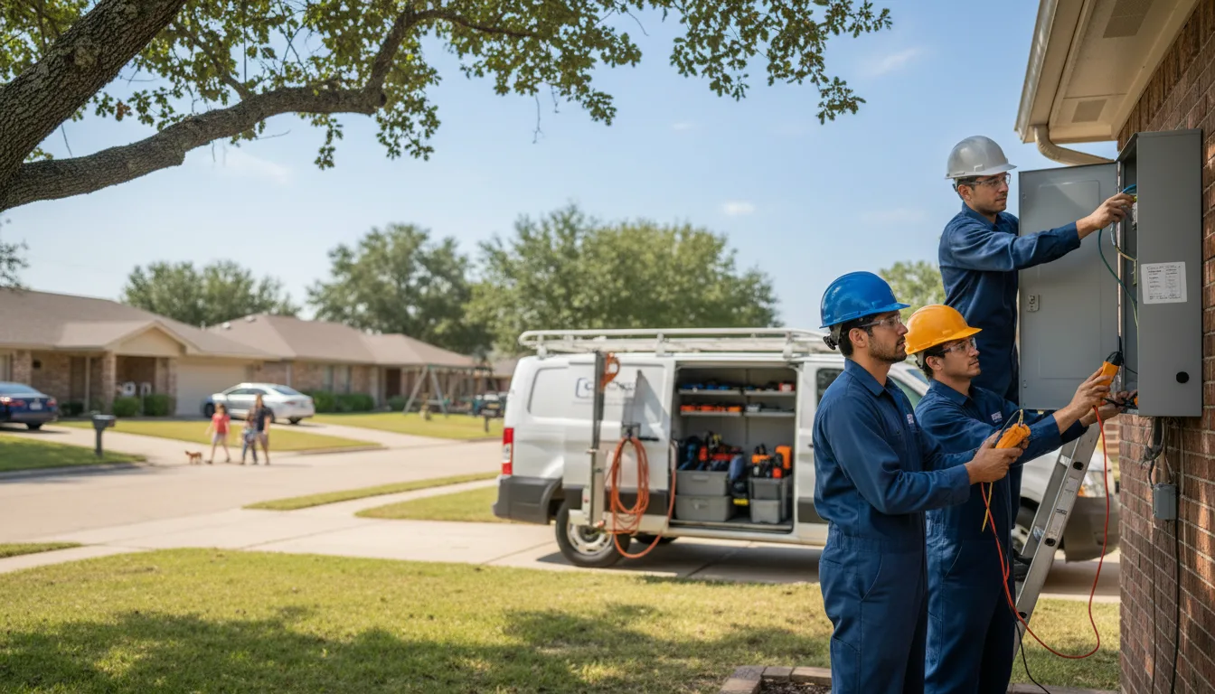 Certified electrician providing emergency electrical services in Bypro, KY
